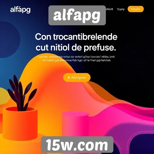 tendências de design visual no site alfapg